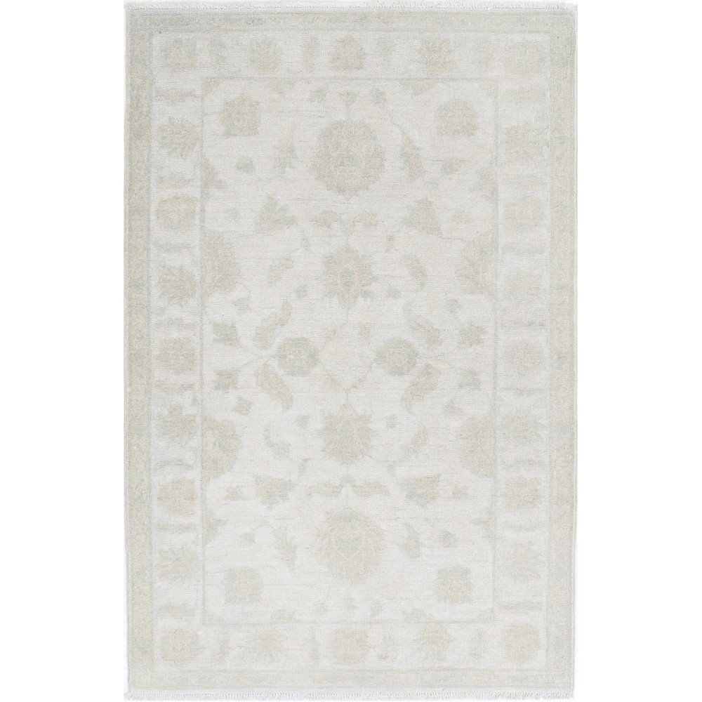 Traditional Handknotted Accent Rug for Entryway | Beige Bedside Rug | 100% Wool Traditional Handknotted Accent Rug for Entryway | Beige Bedside Rug | 100% Wool