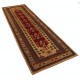 Hand Knotted Red, Navy Blue, Beige Runner Rug | Tribal Style Hallway Rug | Stair Rug | Wool Corridor Rug Hand Knotted Red, Navy Blue, Beige Runner Rug | Tribal Style Hallway Rug | Stair Rug | Wool Corridor Rug