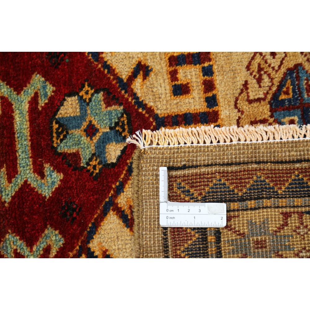 Hand Knotted Red, Navy Blue, Beige Runner Rug | Tribal Style Hallway Rug | Stair Rug | Wool Corridor Rug Hand Knotted Red, Navy Blue, Beige Runner Rug | Tribal Style Hallway Rug | Stair Rug | Wool Corridor Rug