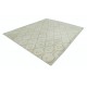 Hand Knotted Trellis Rug, Beige and Light Blue Area Rug, Geometric Pattern Carpet | 100% Wool Hand Knotted Trellis Rug, Beige and Light Blue Area Rug, Geometric Pattern Carpet | 100% Wool