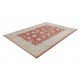 Hand Knotted Floral Oushak Area Rug with Red Field and Ivory Border | Wool Carpet for Home Decor Hand Knotted Floral Oushak Area Rug with Red Field and Ivory Border | Wool Carpet for Home Decor