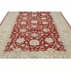 Hand Knotted Floral Oushak Area Rug with Red Field and Ivory Border | Wool Carpet for Home Decor Hand Knotted Floral Oushak Area Rug with Red Field and Ivory Border | Wool Carpet for Home Decor