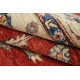 Hand Knotted Red Area Rug, Ivory Border Wool Floor Rug, Traditional Floral Carpet Hand Knotted Red Area Rug, Ivory Border Wool Floor Rug, Traditional Floral Carpet