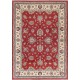 Hand Knotted Floral Large Area Rug with Red Field and Ivory Border | Traditional Oushak Wool Carpet Hand Knotted Floral Large Area Rug with Red Field and Ivory Border | Traditional Oushak Wool Carpet
