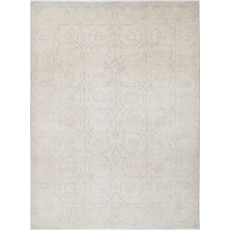 Hand Knotted Large Area Rug for Living Room and Bedroom Decor | Beige Wool Carpet