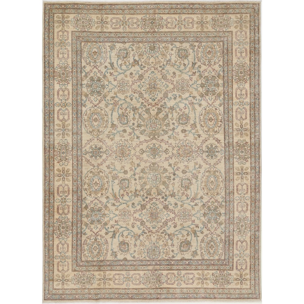 Handknotted Large Area Rug for Home Decor | 100% Wool | Traditional Beige Carpet Handknotted Large Area Rug for Home Decor | 100% Wool | Traditional Beige Carpet
