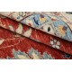 Hand Knotted Floral Large Area Rug with Red Field and Beige Border | Traditional Oushak Wool Carpet Hand Knotted Floral Large Area Rug with Red Field and Beige Border | Traditional Oushak Wool Carpet
