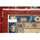 Hand Knotted Floral Large Area Rug with Red Field and Beige Border | Traditional Oushak Wool Carpet Hand Knotted Floral Large Area Rug with Red Field and Beige Border | Traditional Oushak Wool Carpet
