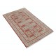 Hand Knotted Red, Ivory Wool Area Rug | Turkish Geometric Motif Accent Rug Hand Knotted Red, Ivory Wool Area Rug | Turkish Geometric Motif Accent Rug