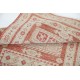 Hand Knotted Red, Ivory Wool Area Rug | Turkish Geometric Motif Accent Rug Hand Knotted Red, Ivory Wool Area Rug | Turkish Geometric Motif Accent Rug