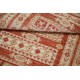 Hand Knotted Red, Ivory Wool Area Rug | Turkish Geometric Motif Accent Rug Hand Knotted Red, Ivory Wool Area Rug | Turkish Geometric Motif Accent Rug