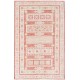 Hand Knotted Red, Ivory Wool Area Rug | Turkish Geometric Motif Accent Rug Hand Knotted Red, Ivory Wool Area Rug | Turkish Geometric Motif Accent Rug