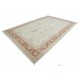 Hand Knotted Floral Large Area Rug with Beige Field and Red Border | Traditional Oushak Wool Carpet Hand Knotted Floral Large Area Rug with Beige Field and Red Border | Traditional Oushak Wool Carpet