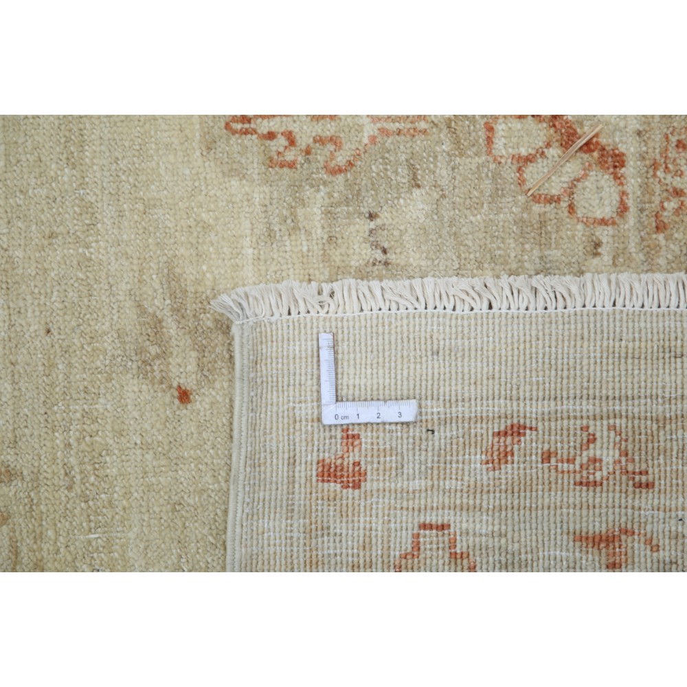 Hand Knotted Floral Large Area Rug with Beige Field and Red Border | Traditional Oushak Wool Carpet Hand Knotted Floral Large Area Rug with Beige Field and Red Border | Traditional Oushak Wool Carpet