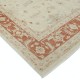 Hand Knotted Floral Large Area Rug with Beige Field and Red Border | Traditional Oushak Wool Carpet Hand Knotted Floral Large Area Rug with Beige Field and Red Border | Traditional Oushak Wool Carpet