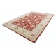 Hand Knotted Floral Turkish Area Rug with Red Field and Ivory Border | Wool Carpet for Home Decor Hand Knotted Floral Turkish Area Rug with Red Field and Ivory Border | Wool Carpet for Home Decor
