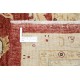 Hand Knotted Floral Turkish Area Rug with Red Field and Ivory Border | Wool Carpet for Home Decor Hand Knotted Floral Turkish Area Rug with Red Field and Ivory Border | Wool Carpet for Home Decor