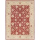 Hand Knotted Floral Turkish Area Rug with Red Field and Ivory Border | Wool Carpet for Home Decor Hand Knotted Floral Turkish Area Rug with Red Field and Ivory Border | Wool Carpet for Home Decor