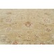 Luxury Hand Knotted Round Wool Area Rug | Beige Tribal Style Large Carpet