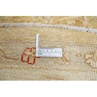 Luxury Hand Knotted Round Wool Area Rug | Beige Tribal Style Large Carpet Luxury Hand Knotted Round Wool Area Rug | Beige Tribal Style Large Carpet