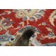 Hand Knotted Floral Large Area Rug with Red Field and Beige Border | Traditional Oushak Wool Carpet Hand Knotted Floral Large Area Rug with Red Field and Beige Border | Traditional Oushak Wool Carpet