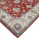 Hand Knotted Floral Large Area Rug with Red Field and Beige Border | Traditional Oushak Wool Carpet Hand Knotted Floral Large Area Rug with Red Field and Beige Border | Traditional Oushak Wool Carpet