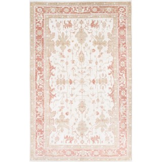Hand Knotted Large Area Rug for Living Room, Dining Room and Bedroom Decor | Traditional Beige Wool Carpet