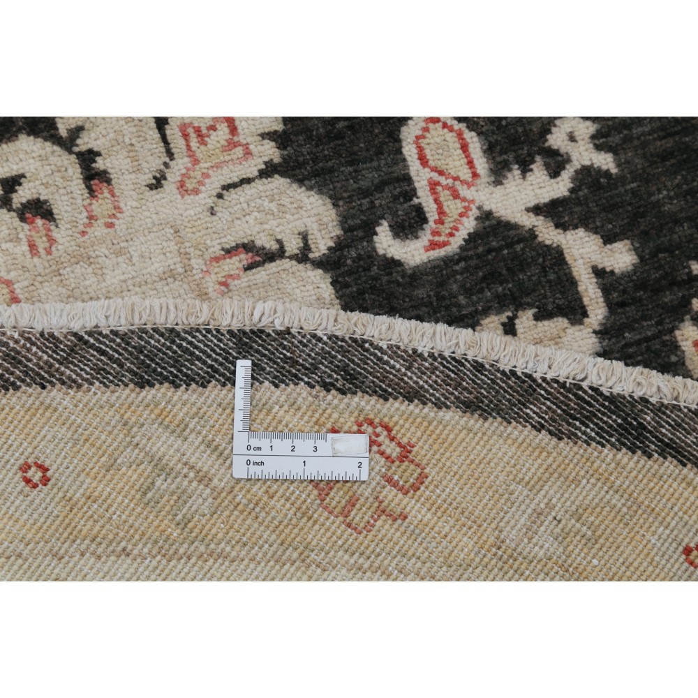 Hand Knotted Round Area Rug for Living Room Decor | Black Wool Carpet for Bedroom and Dining Room Hand Knotted Round Area Rug for Living Room Decor | Black Wool Carpet for Bedroom and Dining Room