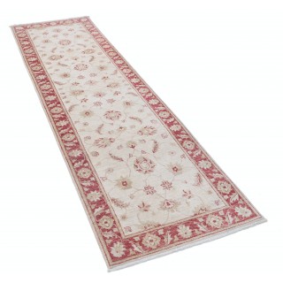 Hand Knotted Hallway Runner Rug | Beige Wool Runner Rug for Entryway, Kitchen and Corridor
