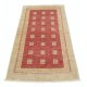 Hand Knotted Gold and Red Wool Area Rug | Geometric Pattern Accent Rug Hand Knotted Gold and Red Wool Area Rug | Geometric Pattern Accent Rug
