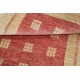 Hand Knotted Gold and Red Wool Area Rug | Geometric Pattern Accent Rug Hand Knotted Gold and Red Wool Area Rug | Geometric Pattern Accent Rug