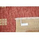 Hand Knotted Gold and Red Wool Area Rug | Geometric Pattern Accent Rug Hand Knotted Gold and Red Wool Area Rug | Geometric Pattern Accent Rug