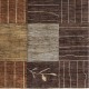 Hand Knotted Brown, Beige and Gray Wool Area Rug | Abstract Botanical Geometric Design Carpet Hand Knotted Brown, Beige and Gray Wool Area Rug | Abstract Botanical Geometric Design Carpet