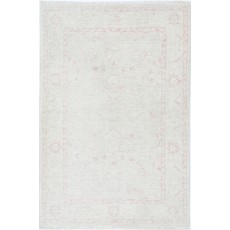 Traditional Hand Knotted Wool Accent Rug | Beige Turkish Rug for Bedroom, Kitchen and Entryway Decor