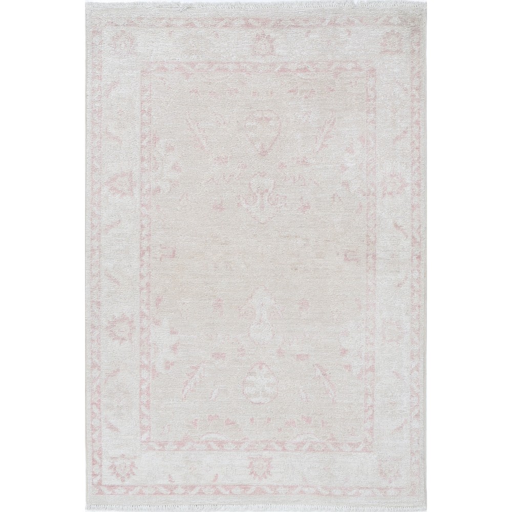 Wool Accent Rug | Hand Knotted Beige Area Rug for Bedroom, Kitchen and Entryway Decor Wool Accent Rug | Hand Knotted Beige Area Rug for Bedroom, Kitchen and Entryway Decor