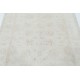 Hand Knotted Beige Wool Oushak Area Rug with All-Over Floral Design Hand Knotted Beige Wool Oushak Area Rug with All-Over Floral Design