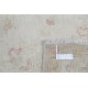 Hand Knotted Beige Wool Oushak Area Rug with All-Over Floral Design Hand Knotted Beige Wool Oushak Area Rug with All-Over Floral Design