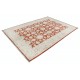 Hand Knotted Red and Ivory Wool Area Rug | Turkish Floral Design Carpet Hand Knotted Red and Ivory Wool Area Rug | Turkish Floral Design Carpet