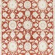 Hand Knotted Red and Ivory Wool Area Rug | Turkish Floral Design Carpet Hand Knotted Red and Ivory Wool Area Rug | Turkish Floral Design Carpet