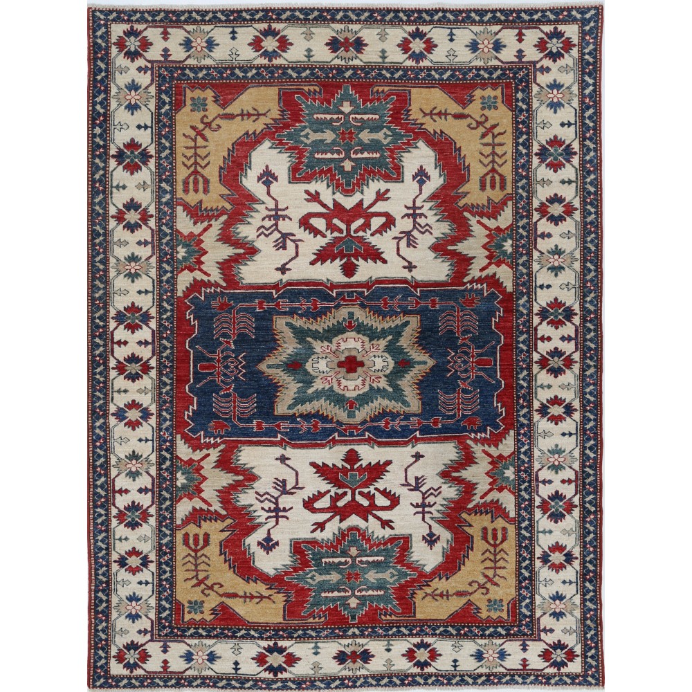 Hand Knotted Tribal Area Rug for Home Decor | High Quality Sustainable Home Decor | New | 100% Wool Hand Knotted Tribal Area Rug for Home Decor | High Quality Sustainable Home Decor | New | 100% Wool
