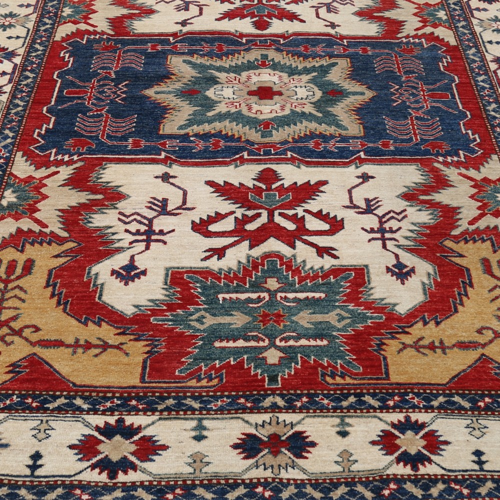Hand Knotted Tribal Area Rug for Home Decor | High Quality Sustainable Home Decor | New | 100% Wool Hand Knotted Tribal Area Rug for Home Decor | High Quality Sustainable Home Decor | New | 100% Wool