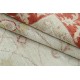 Hand Knotted Floral Turkish Area Rug with Beige Field and Red Border | Wool Carpet for Home Decor Hand Knotted Floral Turkish Area Rug with Beige Field and Red Border | Wool Carpet for Home Decor