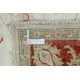Hand Knotted Floral Turkish Area Rug with Beige Field and Red Border | Wool Carpet for Home Decor Hand Knotted Floral Turkish Area Rug with Beige Field and Red Border | Wool Carpet for Home Decor