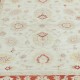 Hand Knotted Floral Turkish Area Rug with Beige Field and Red Border | Wool Carpet for Home Decor Hand Knotted Floral Turkish Area Rug with Beige Field and Red Border | Wool Carpet for Home Decor
