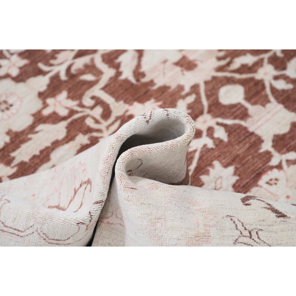 Hand Knotted Floral Large Area Rug with Red Field and Ivory Border | Wool Turkish Carpet for Home Decor Hand Knotted Floral Large Area Rug with Red Field and Ivory Border | Wool Turkish Carpet for Home Decor