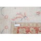 Hand Knotted Floral Turkish Accent Rug with Beige Field and Red Border | 100% Wool Hand Knotted Floral Turkish Accent Rug with Beige Field and Red Border | 100% Wool