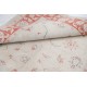 Hand Knotted Floral Turkish Accent Rug with Beige Field and Red Border | 100% Wool Hand Knotted Floral Turkish Accent Rug with Beige Field and Red Border | 100% Wool