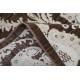 Hand Knotted Brown and Ivory Wool Area Rug, Traditional Ornamental Carpet Hand Knotted Brown and Ivory Wool Area Rug, Traditional Ornamental Carpet