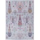 Hand Knotted Turkish Wool Rug | Gray Floral & Tree Motif Area Rug in Multicolor Tones for Living Room