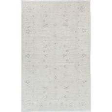 Traditional Hand Knotted Turkish Accent Rug | Neutral Tone Wool Area Rug